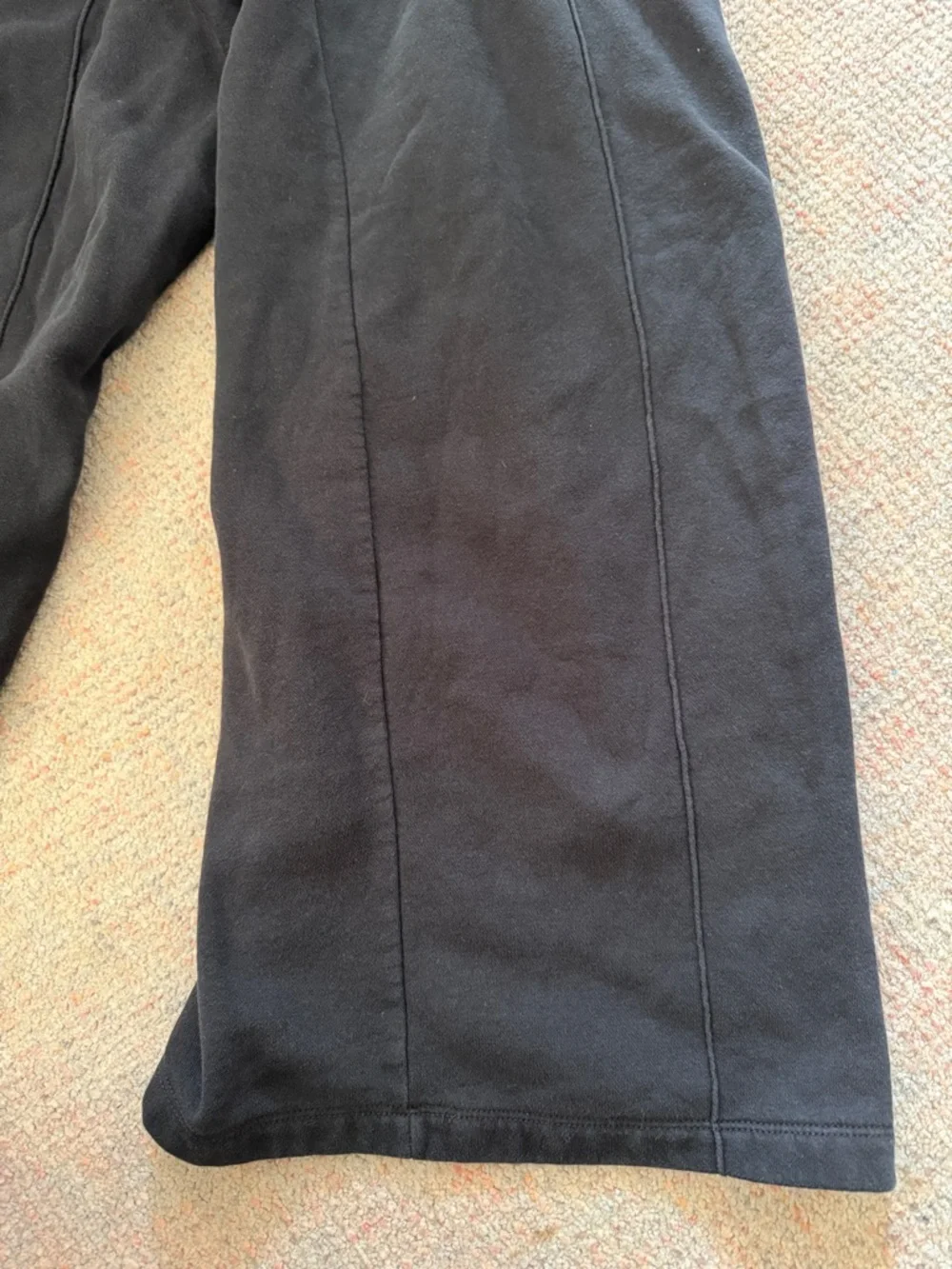 Nike Black Track Pants with White Swoosh